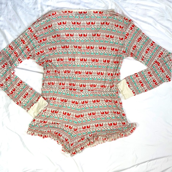 Wildfox Ye Rustic Romper In Fox Print - Picture 4 of 5